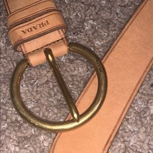 Prada leather belt